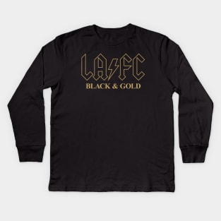 Rock with the Black & Gold! Kids Long Sleeve T-Shirt